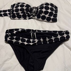 La Blanca Black and White Polka Dot Bikini